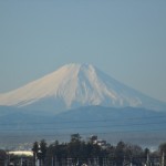 一年を通して富士山の変化を見る（埼玉県上尾市から）1月 001