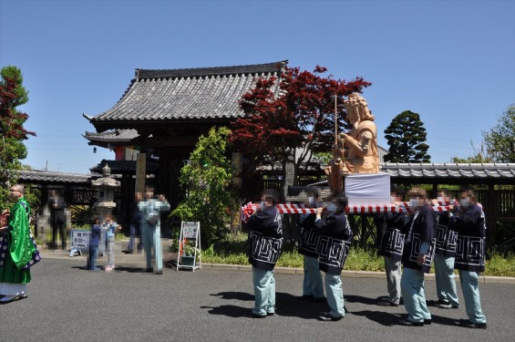 2017年4月23日 埼玉県上尾市 遍照院 大聖不動明王坐像 湯入れ式 鑿入れ式 大仏師 大佛師 松本明慶作 雛型 仏像彫刻DSC_2044-