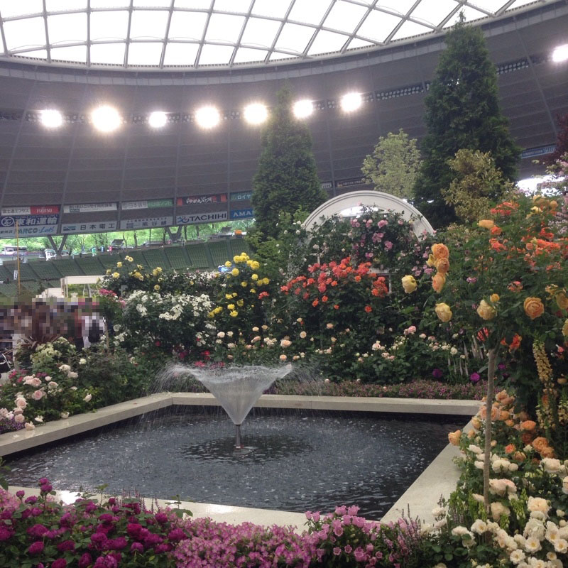 埼玉西武ライオンズのホームスタジアム メットライフドーム で 国際バラとガーデニングショウ 霊園とお墓のはなし